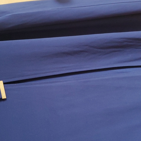 NWOT PM belted midi in navy - Picture 3 of 3